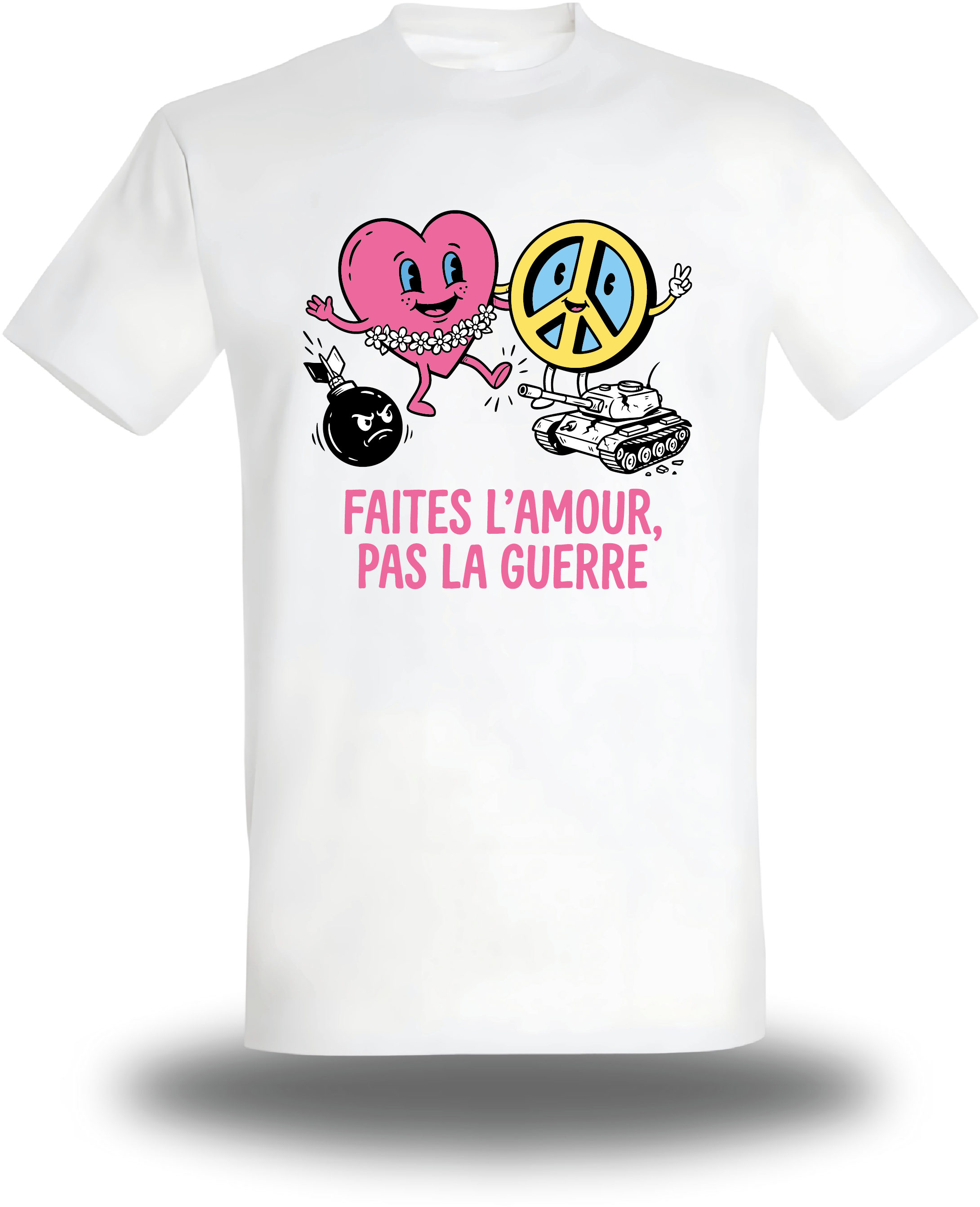 Camiseta Haz el amor y no la guerra